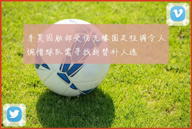 李昊因肋部受伤无缘国足征调令人惋惜球队需寻找新替补人选